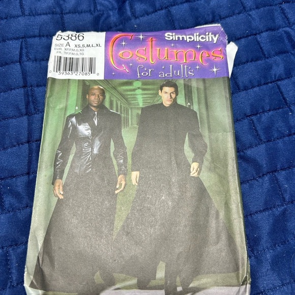 Simplicity 5386- duster coat- the matrix duster- uncut s to xl - Picture 7 of 7